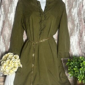 olive green women's dress